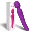 Portable Travel 10 Vibration Modes Heating Vibrator - Purple
