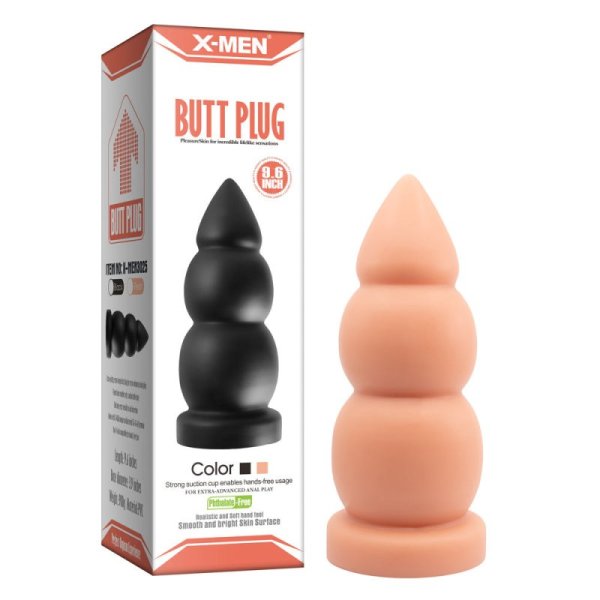 X-Men 9.6" Tapered Bulbous Butt Plug