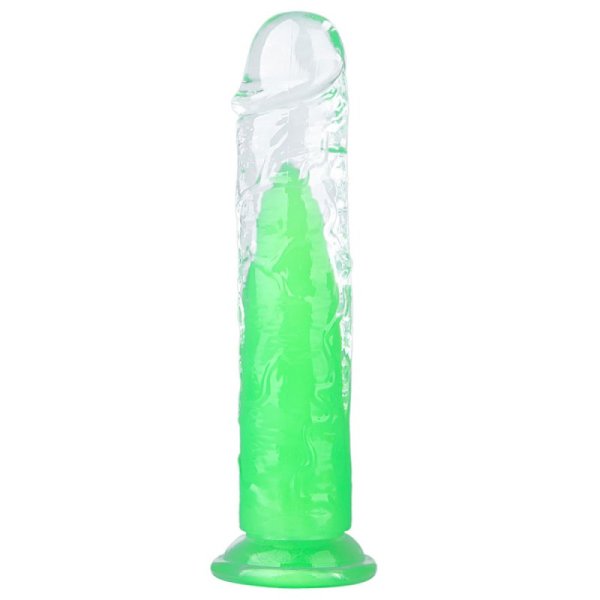 No Ball Jelly Dildo With Colors Core