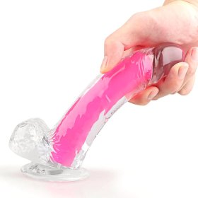 Luminous Jelly Dildo With Mutiple Colors