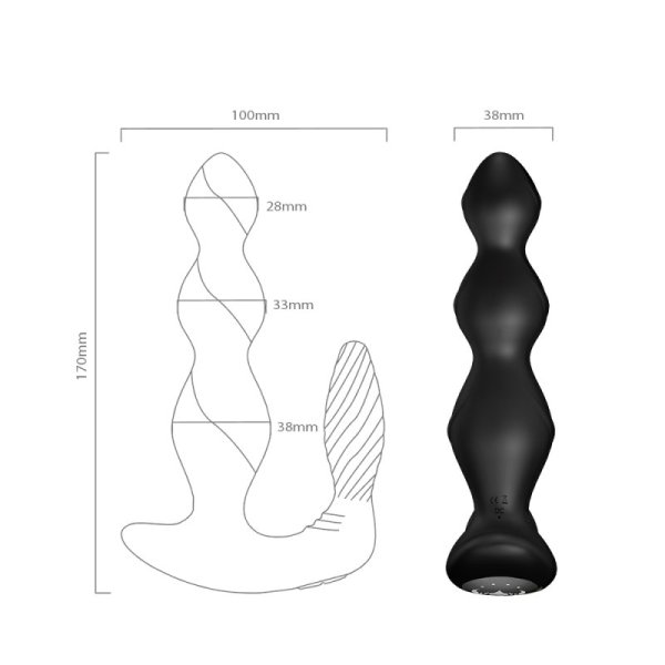 Maxfun Vibration Anal Beads In Black