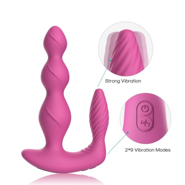 Maxfun Vibration Anal Beads In Pink