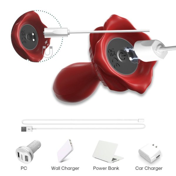 Rose Butt Plug Vibrator