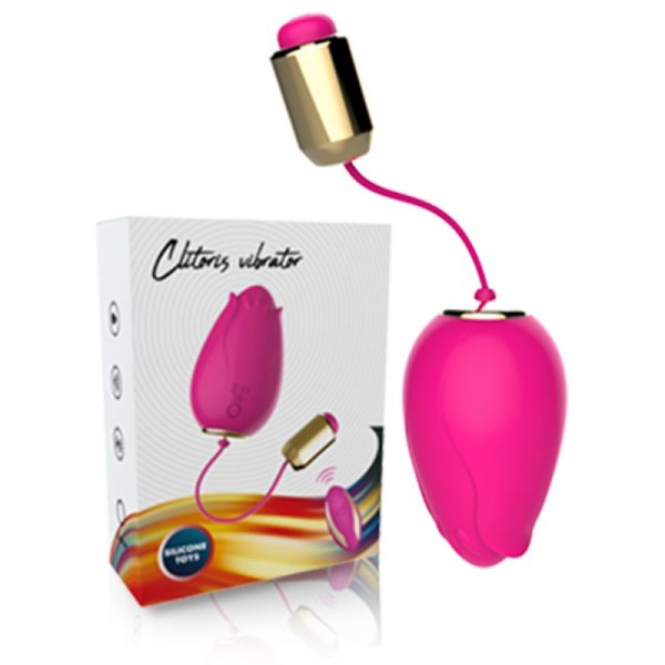 Mandala Remote Control Clitoris Vibrator In Rose