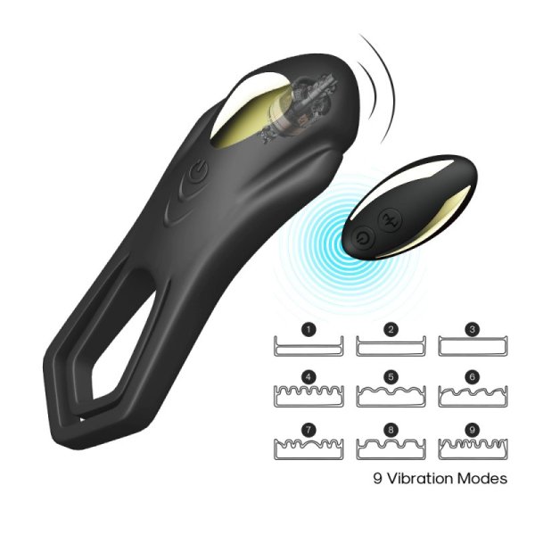 Roadster Dual Silicone Testis Penis Ring - Black