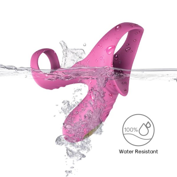 Ranger Silicone Double Cockrings - Pink