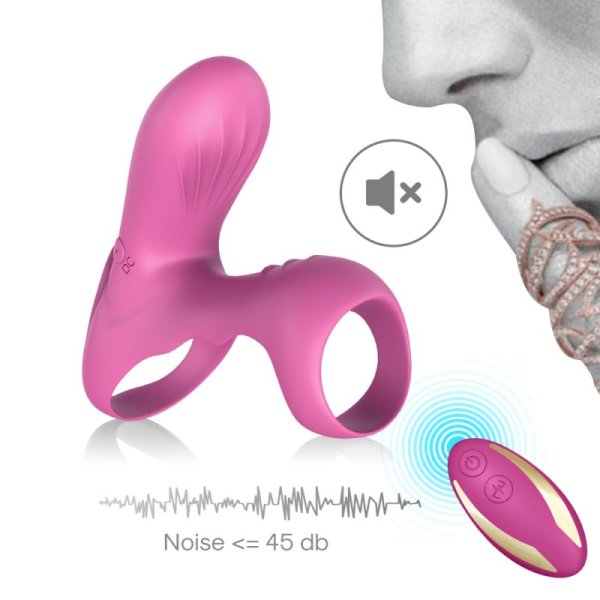 Ranger Silicone Double Cockrings - Pink