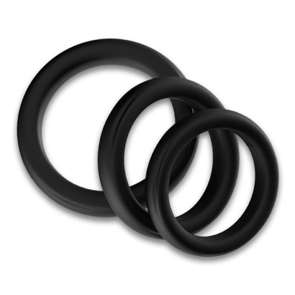 Triple Silicone Cock Ring Set