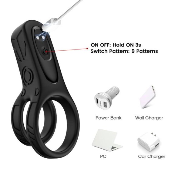 Silicone Longer Harder Stronger Dual Ring