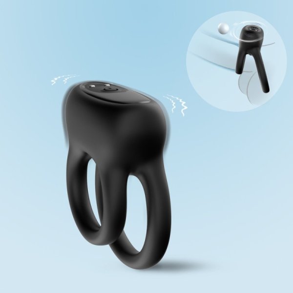 Recharge Able Vibrating Dual Love Ring