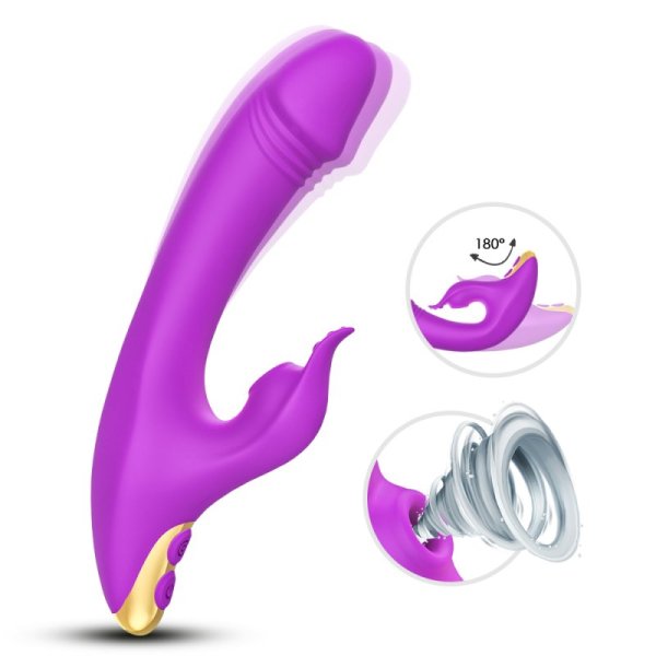 Amant Sucking Dildo - Purple