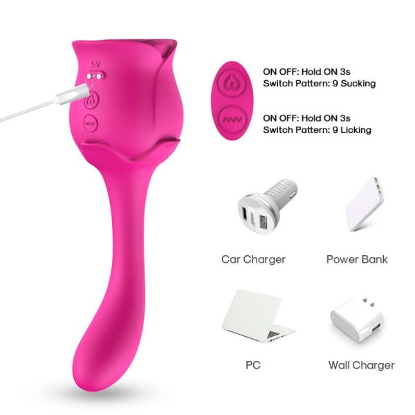 Roselover Rose Sucker Vibrator - Rose