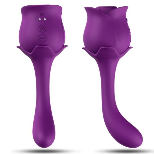 Roselover Rose Sucker Vibrator - Purple