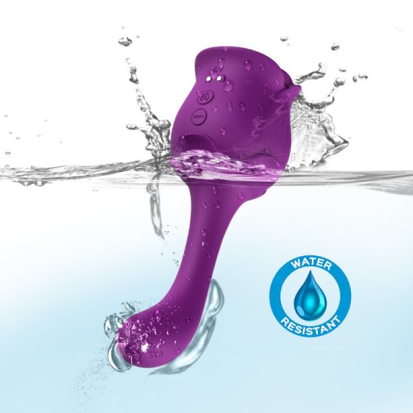 Roselover Rose Sucker Vibrator - Purple