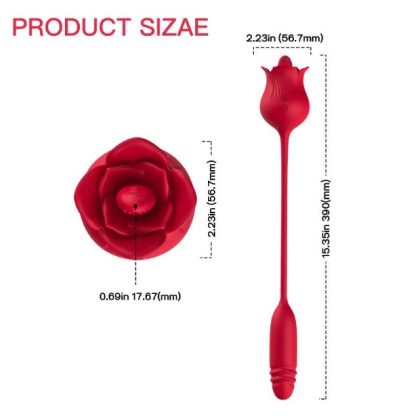 Rose Tongue Licking & Thrusting Vibe