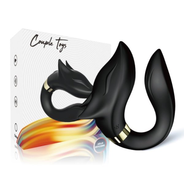 Fox U Shape Couple Vibe - Black