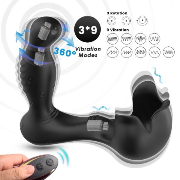 Cock Ring 9 Vibration Prostate Massager