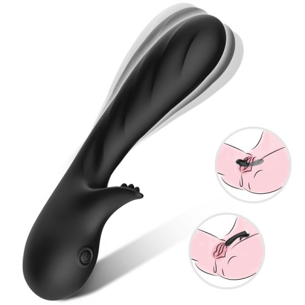 Romance G spot Rabbit Vibrator - Black