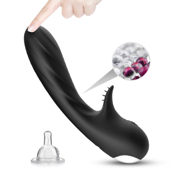 Romance G spot Rabbit Vibrator - Black