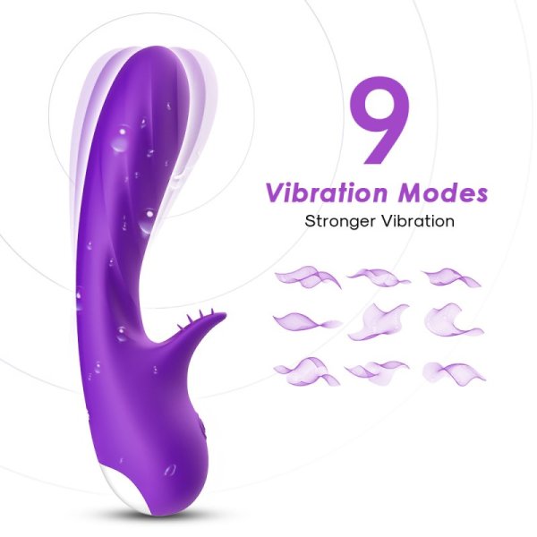 Romance G spot Rabbit Vibrator - Purple