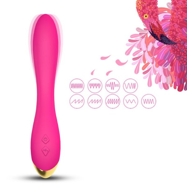 Flamingo G-spot Vibrator - Rose
