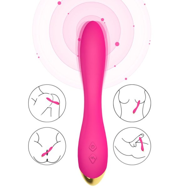 Flamingo G-spot Vibrator - Rose
