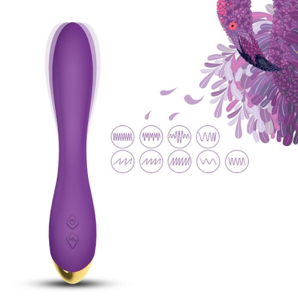 Flamingo G-spot Vibrator - Purple