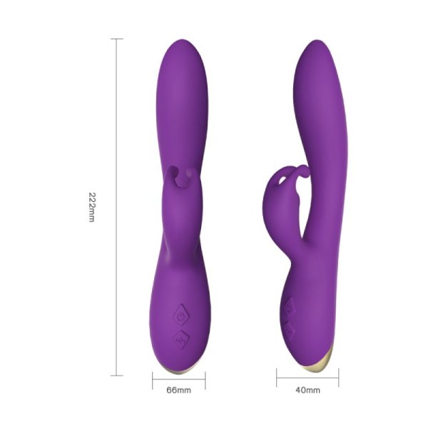 Bonnie Rabbit Vibrator with 360 Flexible Head - Purple