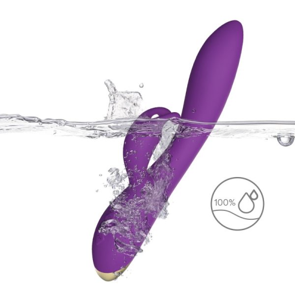 Bonnie Rabbit Vibrator with 360 Flexible Head - Purple