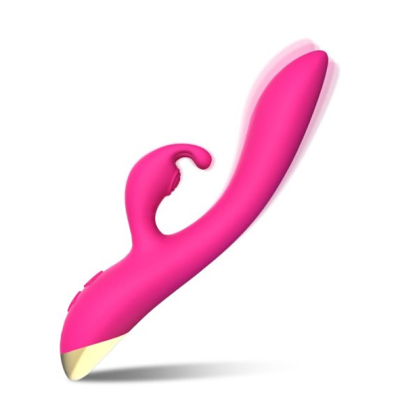 Bonnie Rabbit Vibrator with 360 Flexible Head - Rose