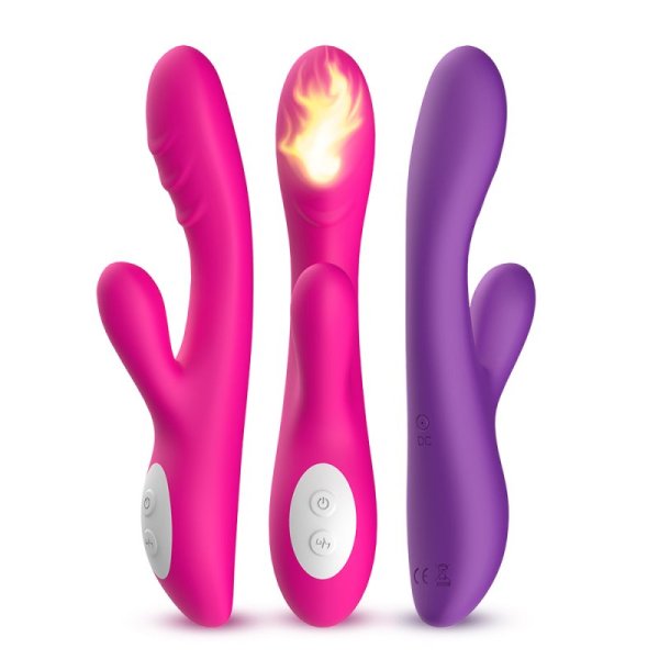 Spark Silicone Rabbit Vibrator- Purple