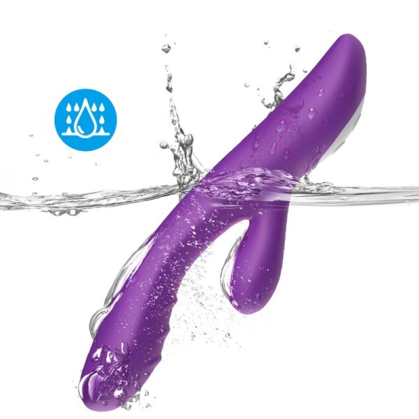 Spark Silicone Rabbit Vibrator- Purple