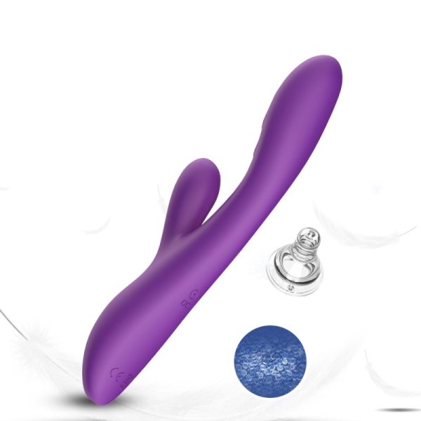 Spark Silicone Rabbit Vibrator- Purple