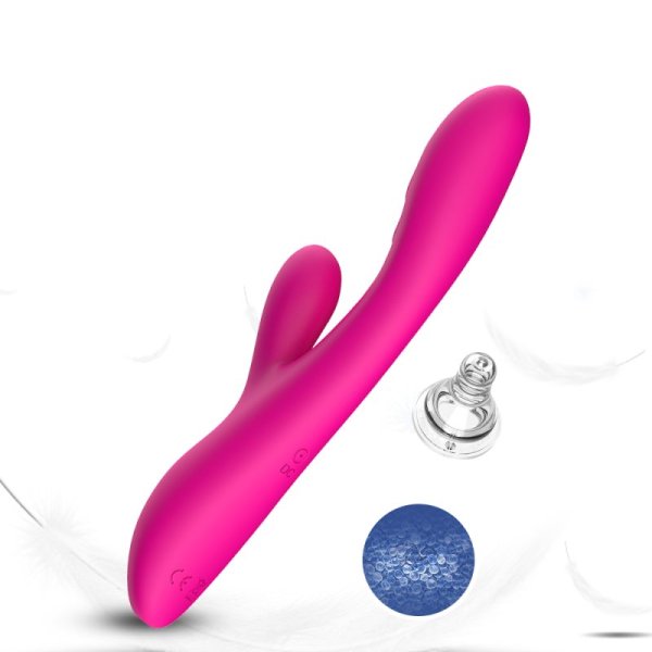 Spark Silicone Rabbit Vibrator- Rose