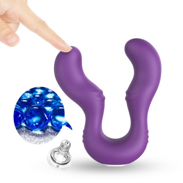 Seraph Lesbian Massager Dual Head Vibrator - Purple
