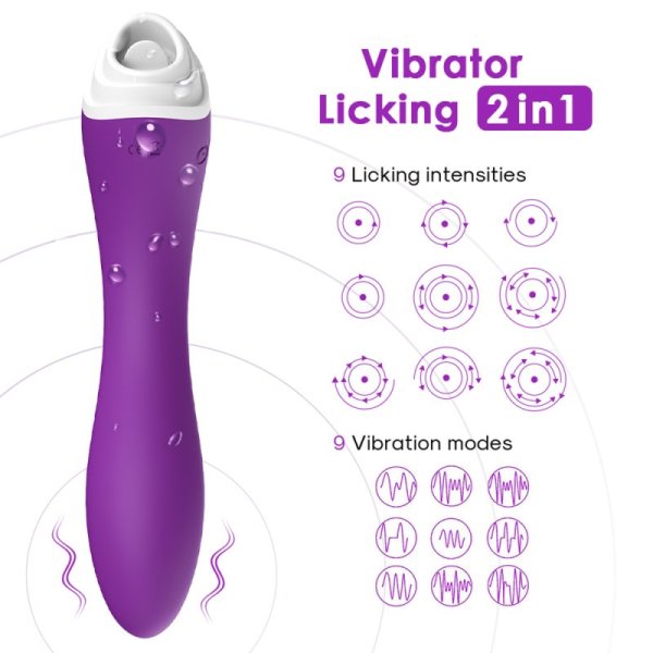 Fairyland Licking G-spot Vibrator - Purple