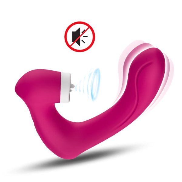 Clit Licking G-spot Vibrator - Rose