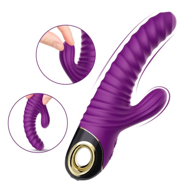 Eternity Silicone Rabbit Vibrator - Purple