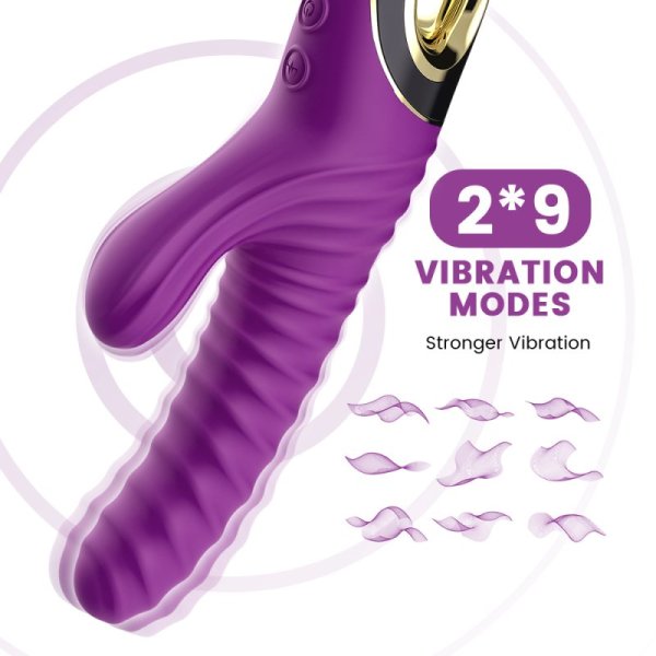 Eternity Silicone Rabbit Vibrator - Purple