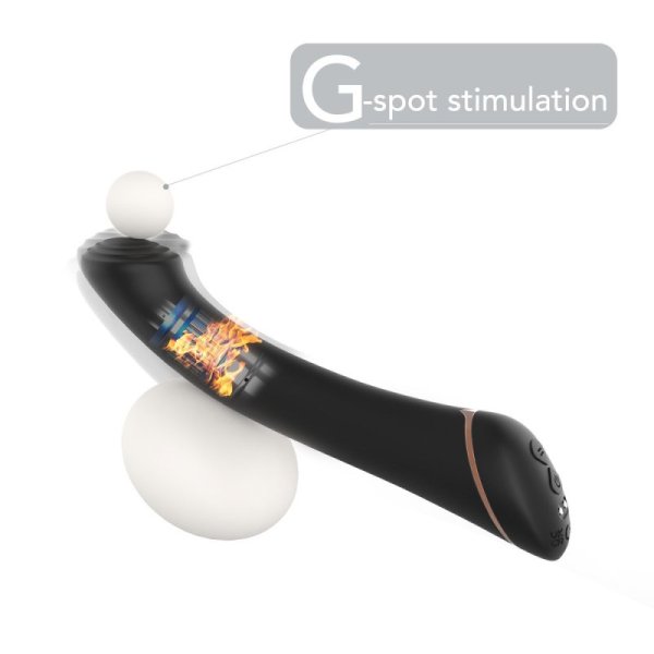 Flattened Tip G spot Vibrator - Black
