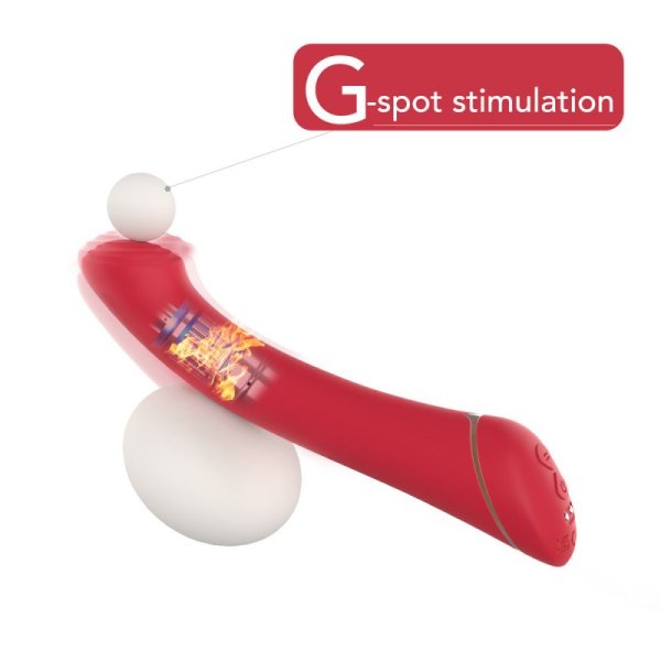 Flattened Tip G spot Vibrator - Red