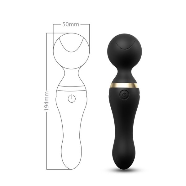 Freeza Magic Wand Massager Vibrator - Black
