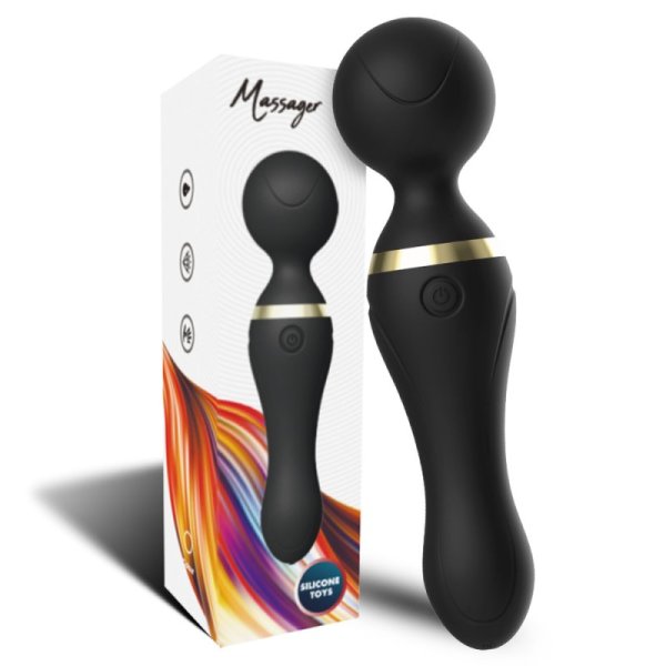 Freeza Magic Wand Massager Vibrator - Black