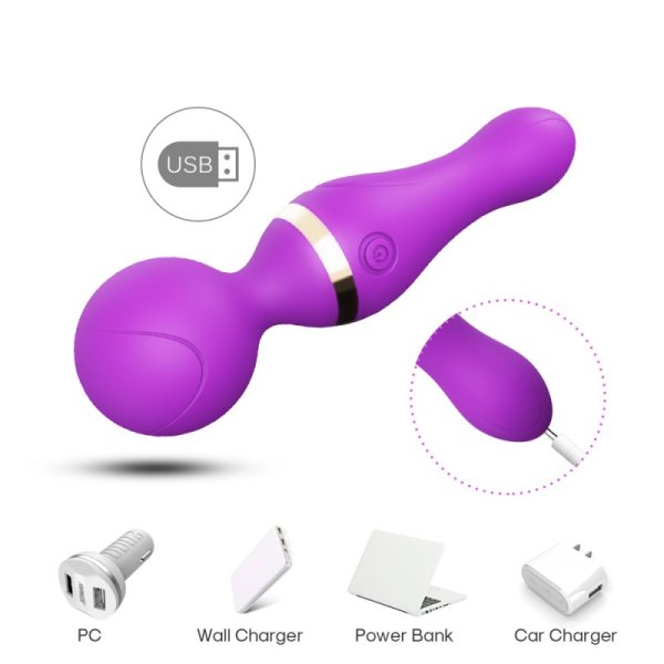 Freeza Magic Wand Massager Vibrator - Purple