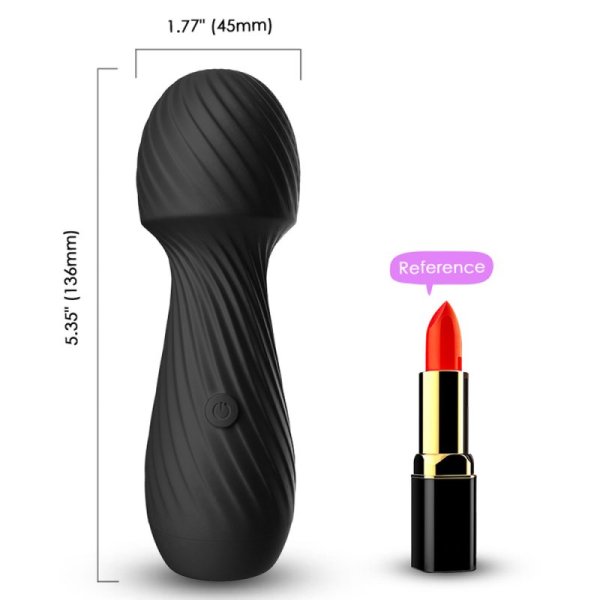 Genie Mini Wand Massager - Black