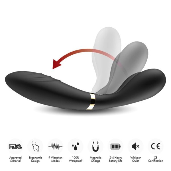 Three Motor Y Shape Vibration AV Wand - Black