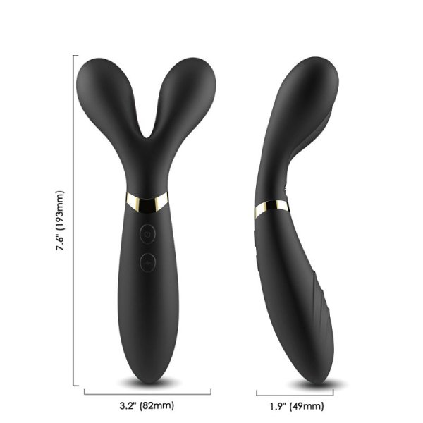 Three Motor Y Shape Vibration AV Wand - Black