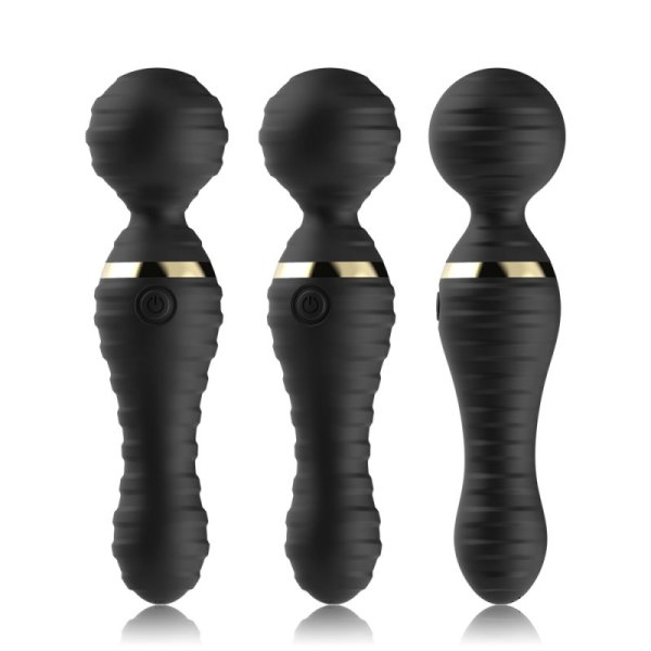 Smooth 360 Silent Magic Wand Massager- Black