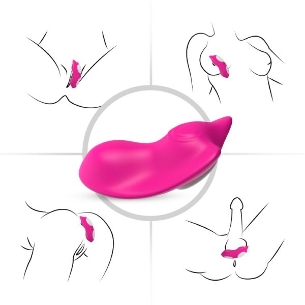 Magnetic Clitoris Panty Vibrator - Rose