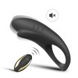 Shark Remote Control Silicone Cock Ring - Black